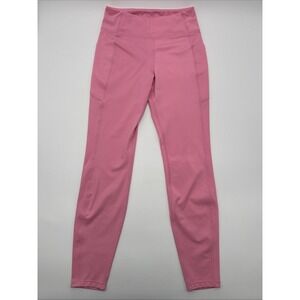 H&M Move Women's Size Medium Bright Pink High Rise Pocketed Sport Leggings EUC